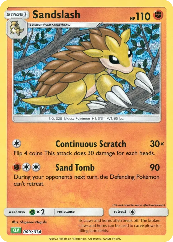 Sandslash - Pokémon TCG Classic - Venusaur - #009 - Pokemon TCG card