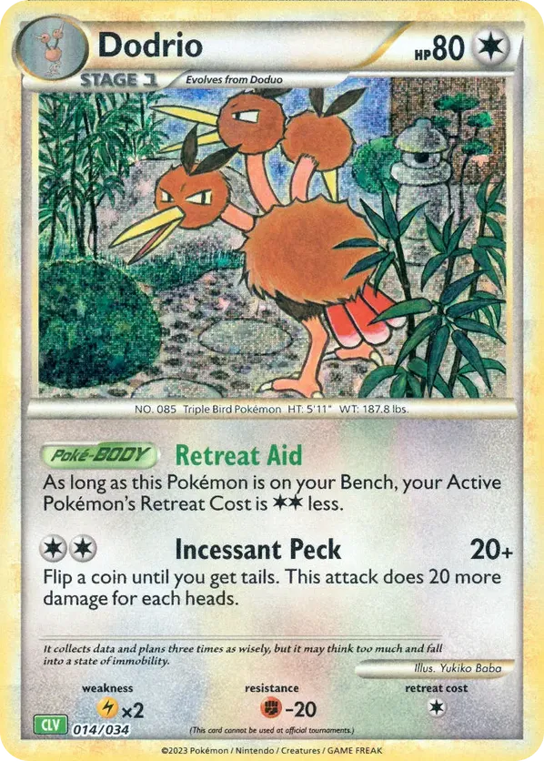 Dodrio - Pokémon TCG Classic - Venusaur - #014 - Pokemon TCG card