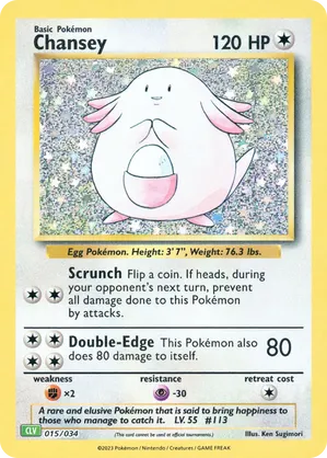 Chansey #015 Chansey - Pokémon TCG Classic - Venusaur - #015 - Pokemon TCG card