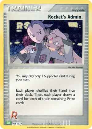Rocket’s Admin - Pokémon TCG Classic - Venusaur - #026 - Pokemon TCG card