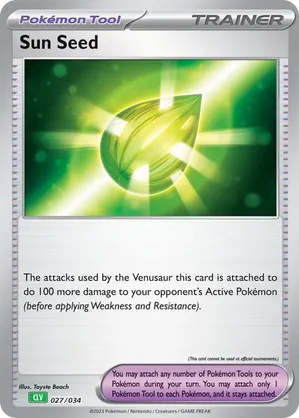 Sun Seed - Pokémon TCG Classic - Venusaur - #027 - Pokemon TCG card