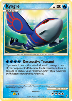 Kyogre - Call of Legends - #12 - Pokemon TCG card