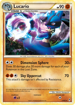 Lucario #14 Lucario - Call of Legends - #14 - Pokemon TCG card