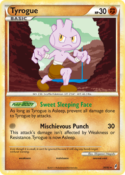 Tyrogue #36 Tyrogue - Call of Legends - #36 - Pokemon TCG card