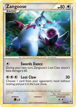 Zangoose #39 Zangoose - Call of Legends - #39 - Pokemon TCG card