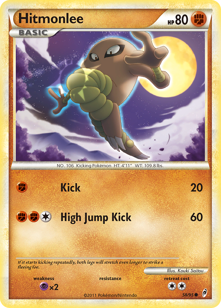 Hitmonlee - Call of Legends - #58 - Pokemon TCG card
