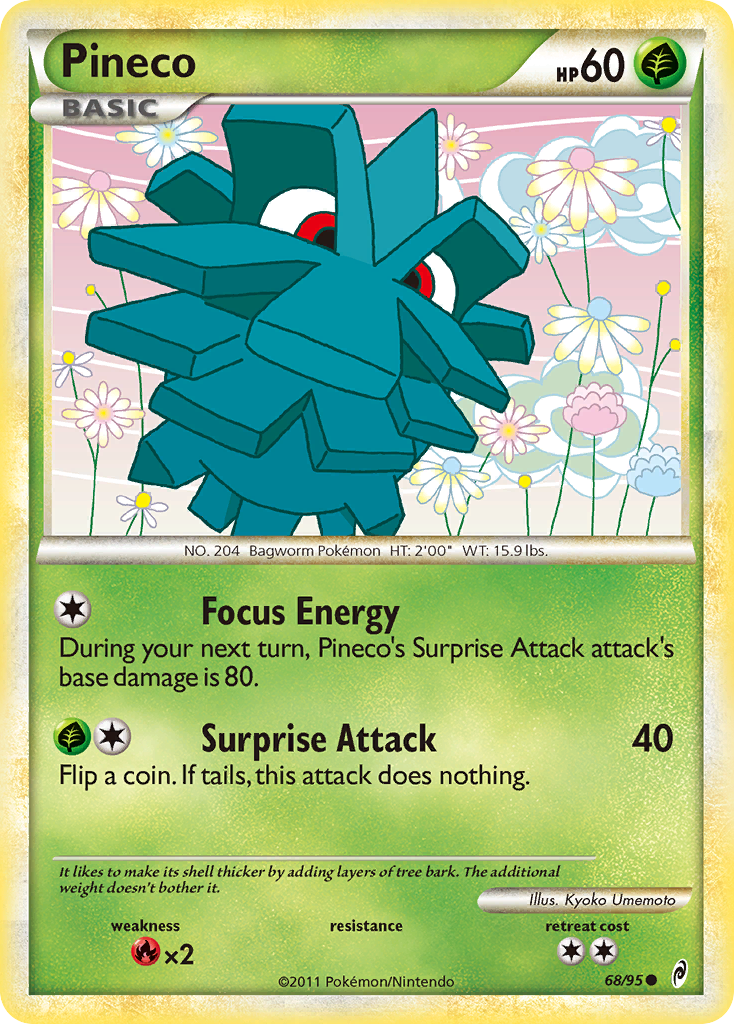 Pineco - Call of Legends - #68 - Pokemon TCG card
