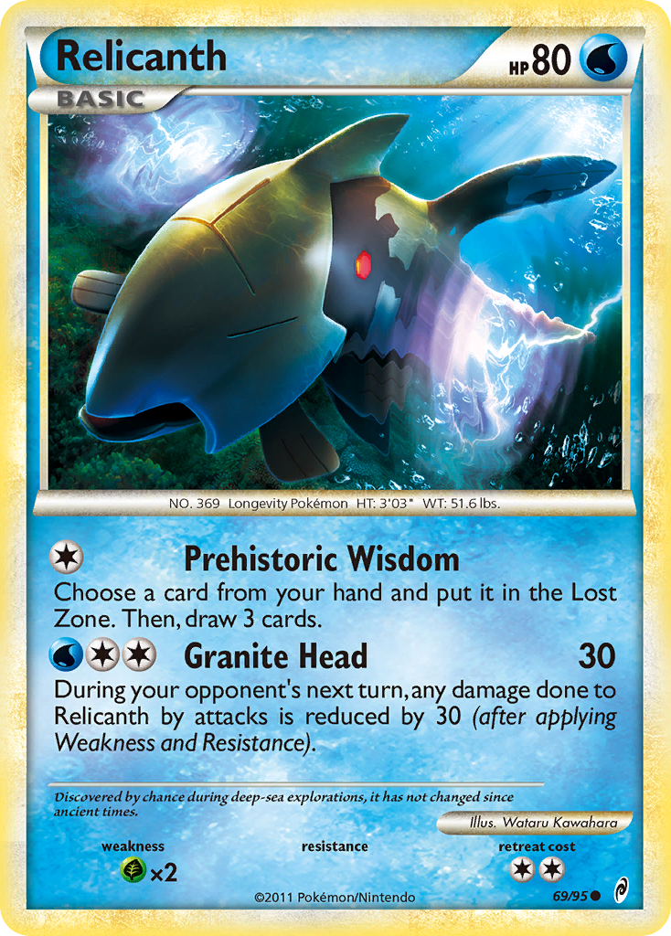 Relicanth - Call of Legends - #69 - Pokemon TCG card