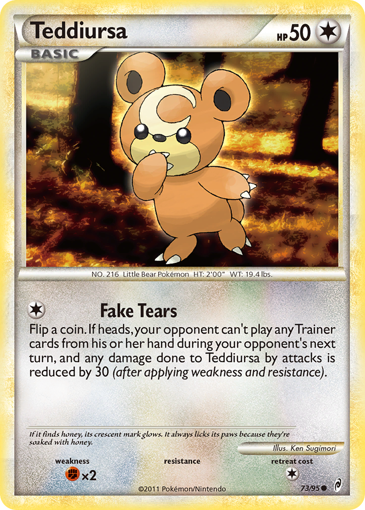 Teddiursa - Call of Legends - #73 - Pokemon TCG card