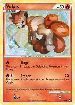 Vulpix - Call of Legends - #75 - Pokemon TCG card