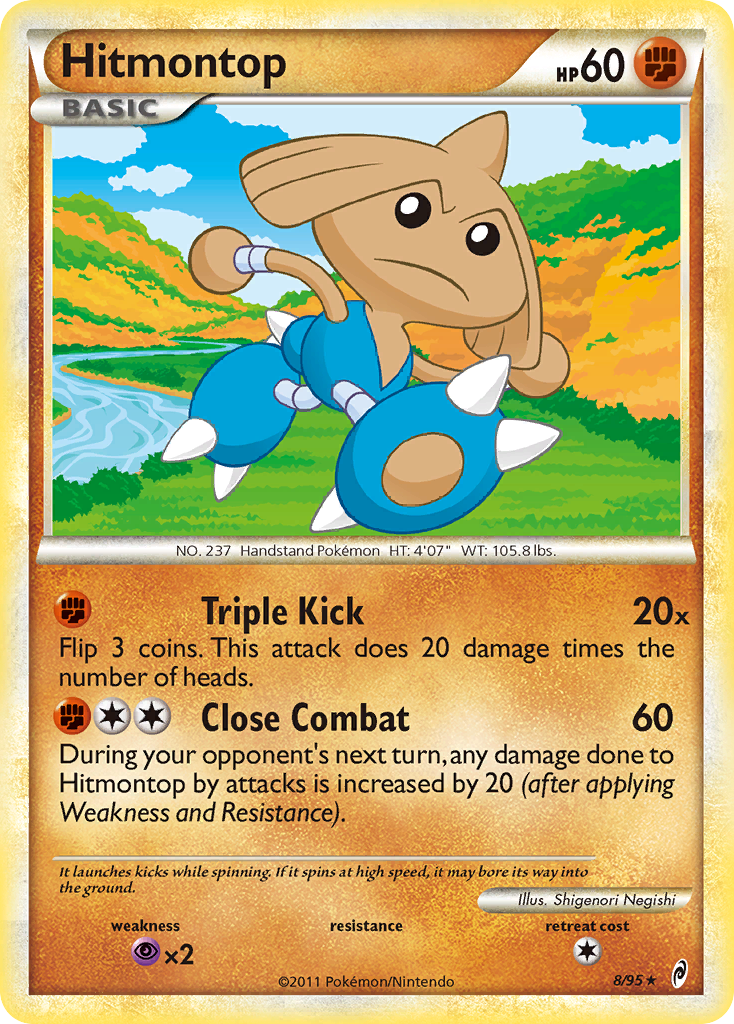 Hitmontop - Call of Legends - #8 - Pokemon TCG card