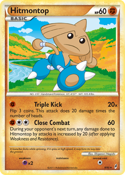 Hitmontop #8 Hitmontop - Call of Legends - #8 - Pokemon TCG card