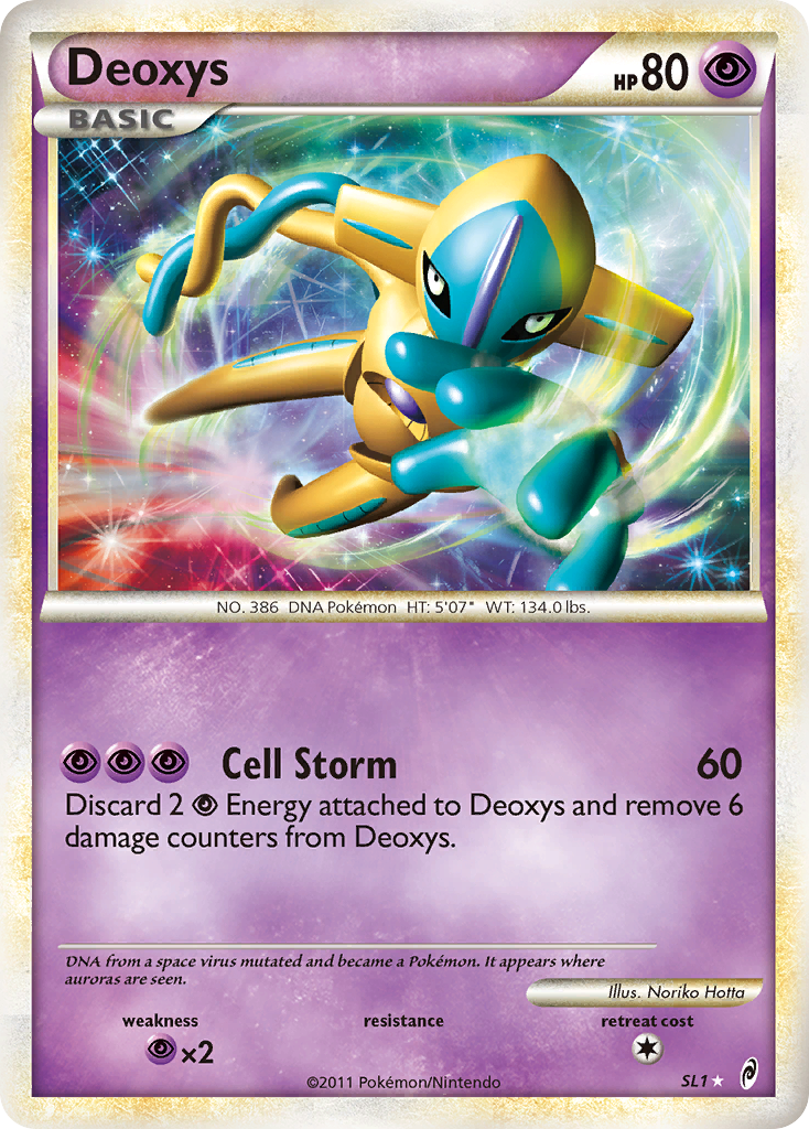 Deoxys - Call of Legends - #SL1 - Pokemon TCG card