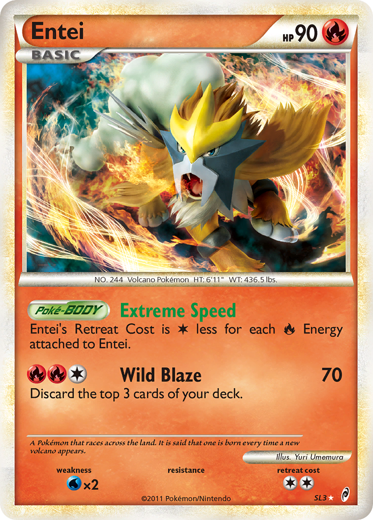 Entei - Call of Legends - #SL3 - Pokemon TCG card