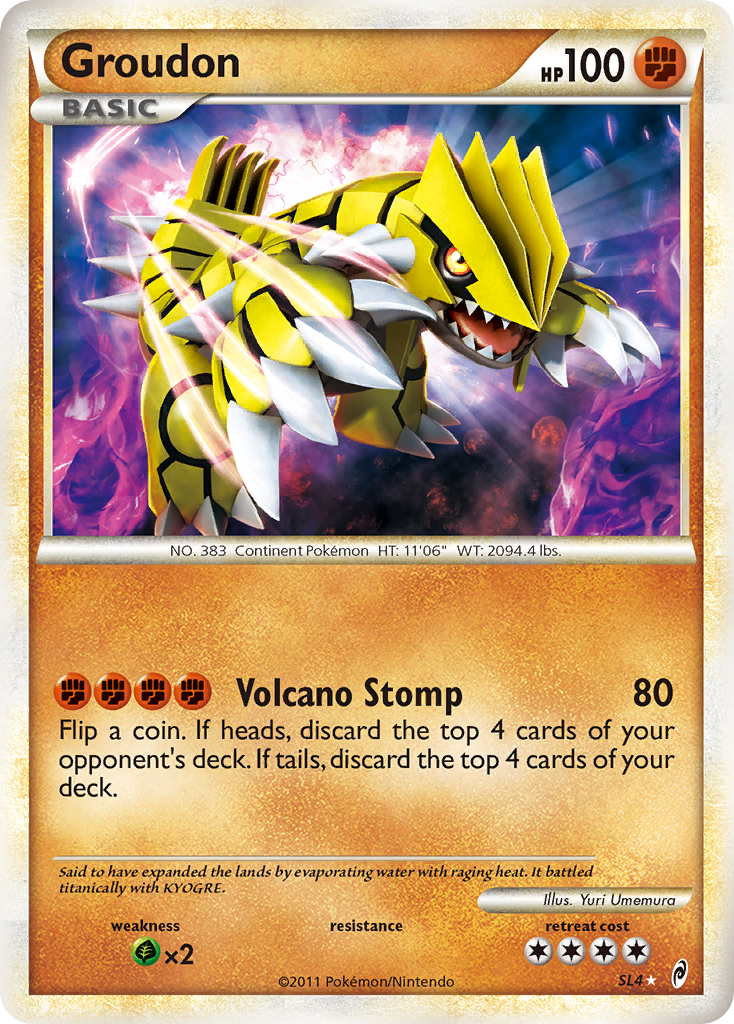 Groudon - Call of Legends - #SL4 - Pokemon TCG card