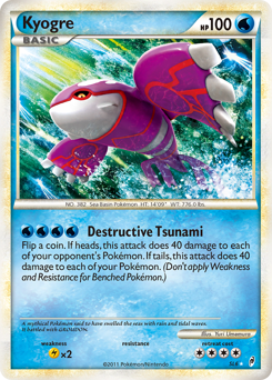 Kyogre - Call of Legends - #SL6 - Pokemon TCG card