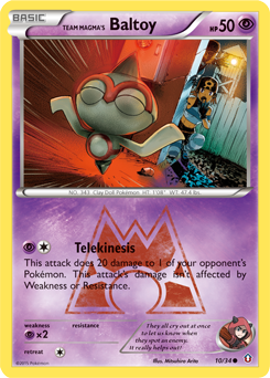Team Magma's Baltoy - Double Crisis - #10 - Pokemon TCG card