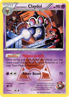 Team Magma's Claydol #11 Team Magma's Claydol - Double Crisis - #11 - Pokemon TCG card