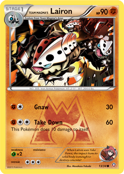 Team Magma's Lairon - Double Crisis - #13 - Pokemon TCG card