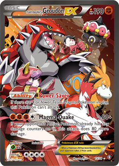 Team Magma's Groudon-EX #15 Team Magma's Groudon-EX - Double Crisis - #15 - Pokemon TCG card
