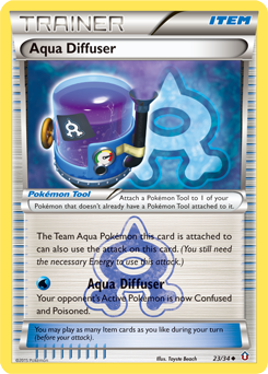Aqua Diffuser - Double Crisis - #23 - Pokemon TCG card