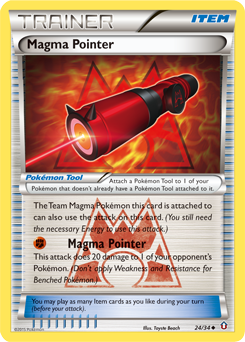 Magma Pointer - Double Crisis - #24 - Pokemon TCG card