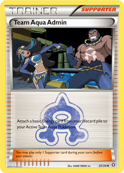 Team Aqua Admin - Double Crisis - #25 - Pokemon TCG card