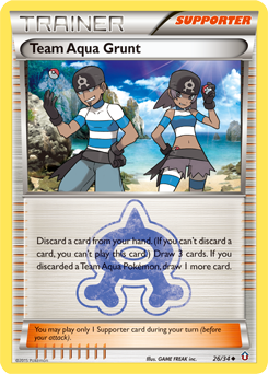 Team Aqua Grunt - Double Crisis - #26 - Pokemon TCG card