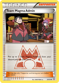 Team Magma Admin - Double Crisis - #29 - Pokemon TCG card