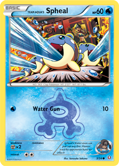 Team Aqua's Spheal - Double Crisis - #3 - Pokemon TCG card