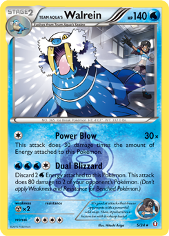Team Aqua's Walrein #5 Team Aqua's Walrein - Double Crisis - #5 - Pokemon TCG card