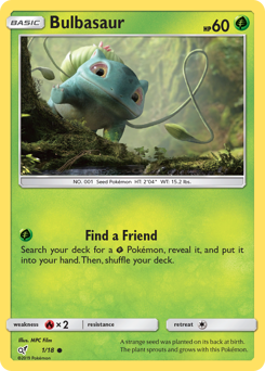 Bulbasaur - Detective Pikachu - #1 - Pokemon TCG card