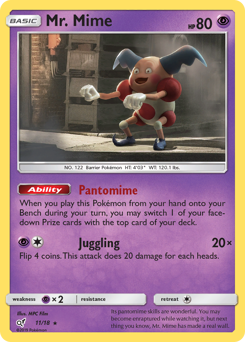 Mr. Mime - Detective Pikachu - #11 - Pokemon TCG card