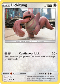 Lickitung #16 Lickitung - Detective Pikachu - #16 - Pokemon TCG card