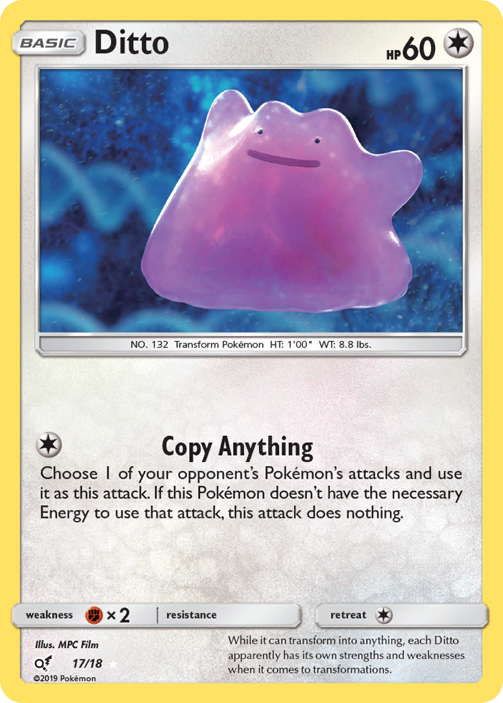Ditto - Detective Pikachu - #17 - Pokemon TCG card