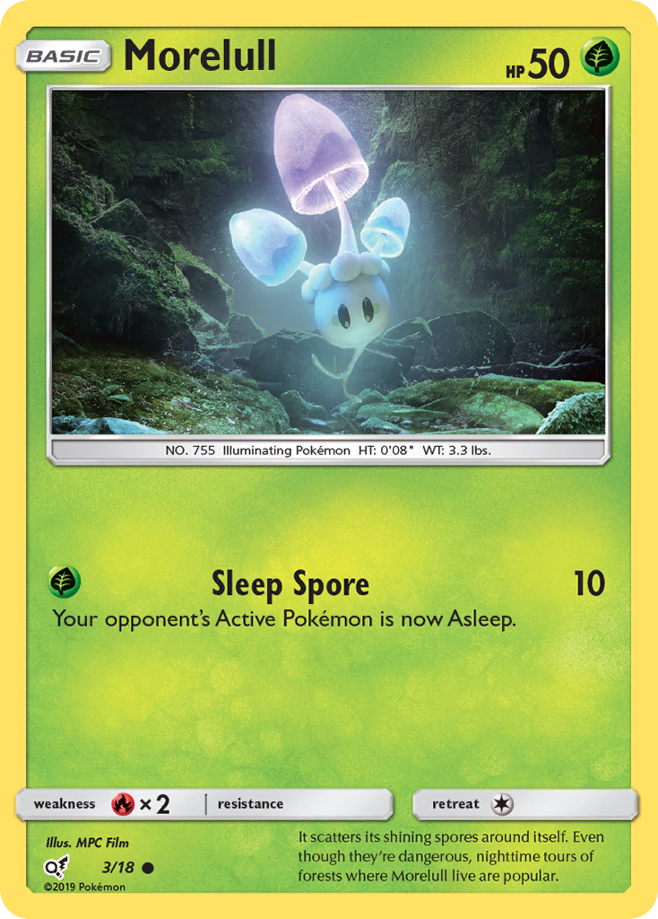 Morelull - Detective Pikachu - #3 - Pokemon TCG card