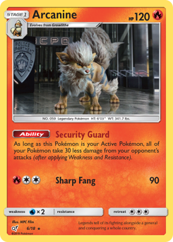 Arcanine #6 Arcanine - Detective Pikachu - #6 - Pokemon TCG card