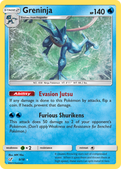 Greninja - Detective Pikachu - #9 - Pokemon TCG card