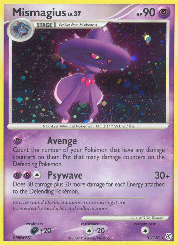 Mismagius - Diamond & Pearl - #10 - Pokemon TCG card
