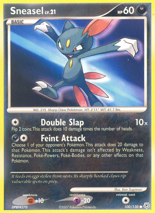 Sneasel - Diamond & Pearl - #100 - Pokemon TCG card