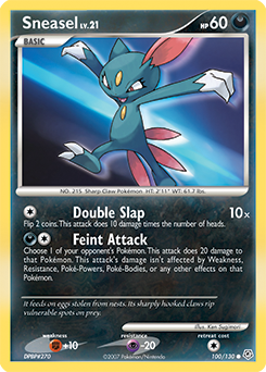 Sneasel #100 Sneasel - Diamond & Pearl - #100 - Pokemon TCG card