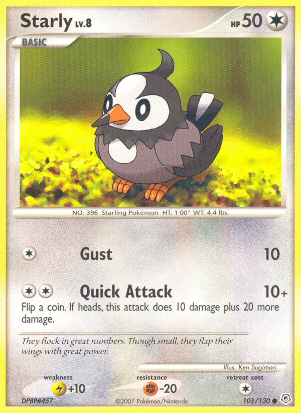 Starly - Diamond & Pearl - #101 - Pokemon TCG card