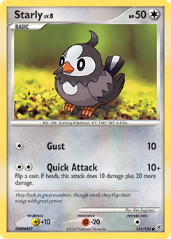 Starly - Diamond & Pearl - #101 - Pokemon TCG card