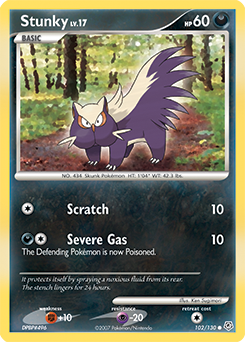Stunky #102 Stunky - Diamond & Pearl - #102 - Pokemon TCG card
