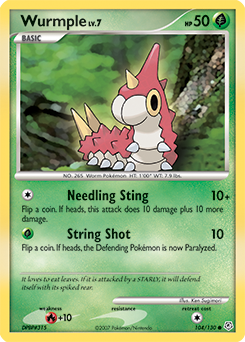 Wurmple - Diamond & Pearl - #104 - Pokemon TCG card