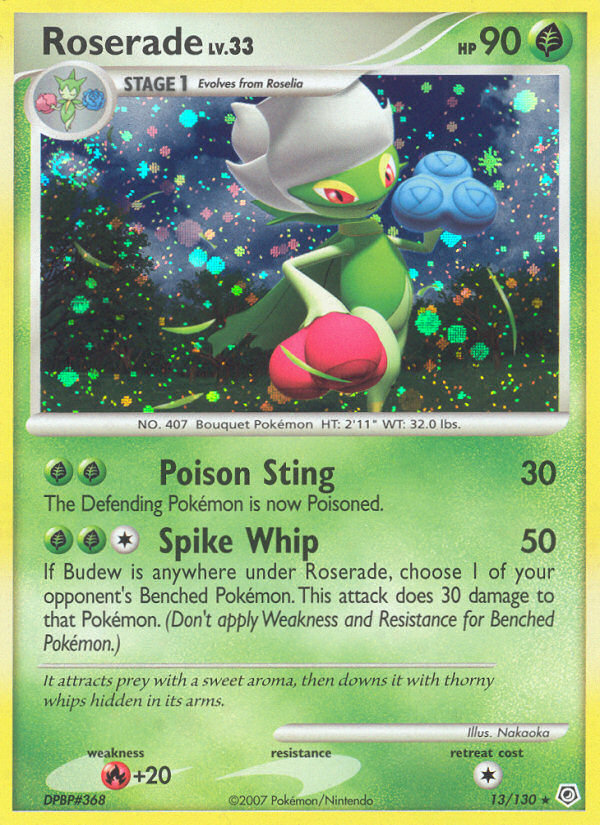 Roserade - Diamond & Pearl - #13 - Pokemon TCG card