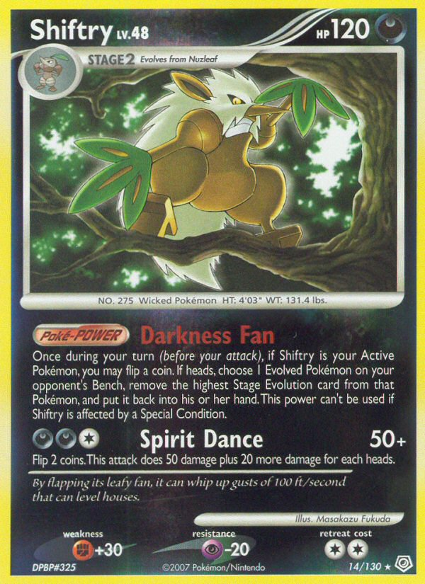 Shiftry - Diamond & Pearl - #14 - Pokemon TCG card