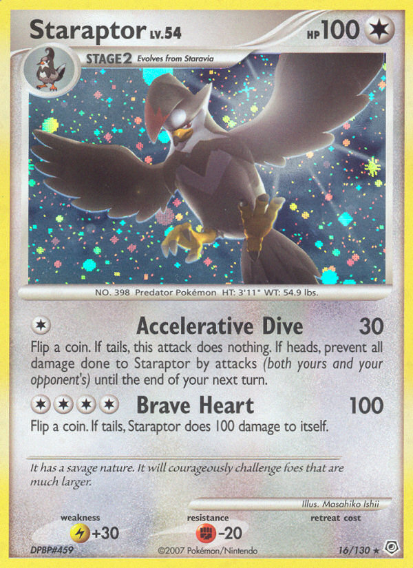 Staraptor - Diamond & Pearl - #16 - Pokemon TCG card