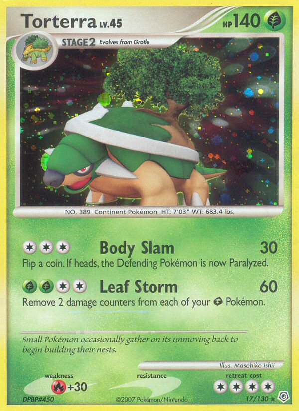 Torterra - Diamond & Pearl - #17 - Pokemon TCG card