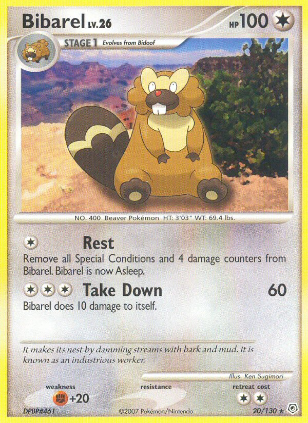 Bibarel - Diamond & Pearl - #20 - Pokemon TCG card